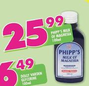 Phipp's Milk Of Magnesia 100ml