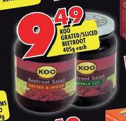 Koo Grated/Sliced Beetroot-405g Each