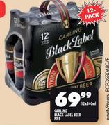 Carling Black Label Beer NRB-12 x 340ml