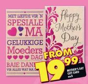 Mother's Day Gift Card-Each