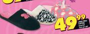 Ladies Mule Slippers Assorted Sizes-Per Pair