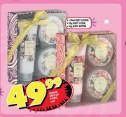 Flower 3 Piece Bath Set-Each