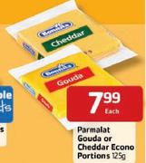 Parmalat Gouda or Cheddar Econo Portions-125gm Each