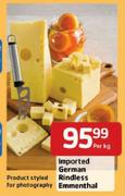 Imported German Rindless Emmernthal-Per kg