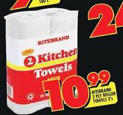 Ritebrand 2 Ply Roller Towels-2's