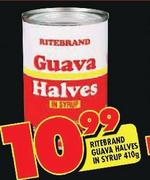 Ritebrand Guava Halves In Syrup-410g