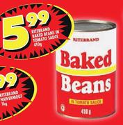 Ritebrand Baked Beans In Tomato Beans-410g