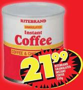 Ritebrand Granulated Instant Coffee-250g