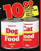 Ritebrand Dog/Cat Food Assorted-820g Each