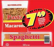 Ritebrand Macaroni/Spaghetti-500g Elk