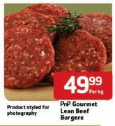 PnP Gourmet Lean Beef Burgers-Per Kg