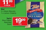 Tait's Rice Cakes Assorted-60gm