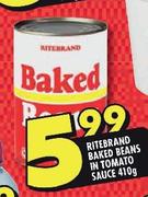 Ritebrand Baked Beans In Tomato Sauce-410g