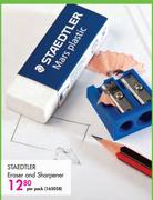 Staedtler Eraser And Sharpener-Per Pack