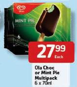 Ola Choc Or Mint Pie Multipack-6x70ml Each