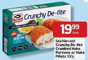 Sea Harvest Crunchy De-Lite Crumbed Hake Portions or Hake Fillets-500gm Each