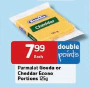 Parmalat Gound Or Cheddar Econo Portions-125g Each