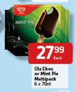 Ola Choc Or Mint Pie Multipack-6 x 70ml each