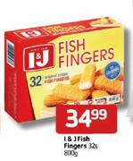 I & J Fish Fingers 32's-800g