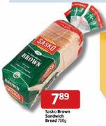 Sasko Brown Sandwich Bread-700g