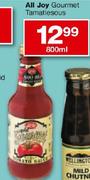 All Joy Gourmet Tamatiesous-800ml