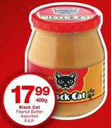 Black Cat Peanut Butter-400gm Each