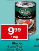 Rhodes Guava/Pear Halves-410gm Each