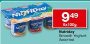 Nutriday Smooth Yoghurt-6x100gm