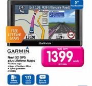 Garmin Nuvi 52 GPS Plus Lifetime Maps-5" Touchscreen Each