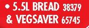 Addis 5.5L Bread(38379) & Vegsaver(65745)-Each
