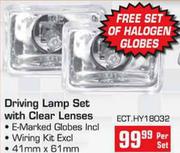 Driving Lamp Set With Clear Lenses(ECT.HY18032)-Per Set