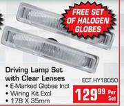 Driving Lamp Set With Clear Lenses(ECT.HY18050)-Per Set