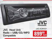 JVC Head Unit Radio+USB/CD/MP3 Compatible(JVC.KDR431)