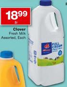 Clover Fresh Milk-2L Each