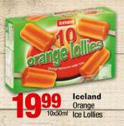 Iceland Orange Ice Lollies-10 x 50ml
