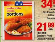 Iceland Southern Fried Chicken Portions-450gm