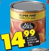 All Gold Super Fine Apricot Jam-900Gm