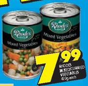Rhodes Mixed/Curried Vegetables-410Gm Each
