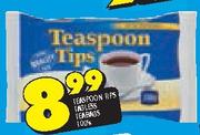 Teaspoon Tips Tagless Teabags-100's