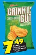 Willards Crinkle/Straight Cut Chips-125Gm Each