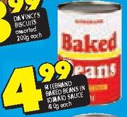 Ritebrand Baked Beans In Tomato Sauce-410Gm Each