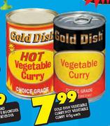 Gold Dish Vegetable Curry/Hot Vegetable Curry-415g Each