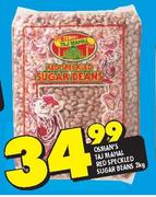Osman's Taj Mahal Red Speckled Sugar Beans-2Kg