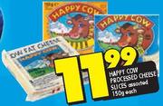 Happy Cow Processed Cheese Slices-150Gm Each