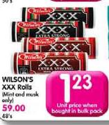 Wilson's XXX Rolts(Mint and Musk Only)-Each
