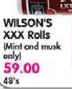 Wilson's XXX Rolts(Mint and Musk Only)-48's