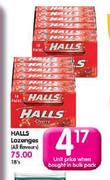Halls Lozenges(All Flavours)-Each