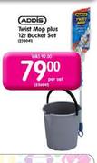 Addis Twist Mop Plus Bucket Set-12Ltr Per Set