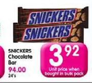 Snickers Chocolate Bar-Each