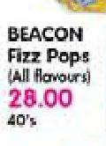 Beacon Fizz Pops(All Flavours)-40's
